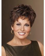 Raquel Welch Winner Wig from front - chocolate copper colour