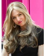 Influence wig - Inspired Collection - Front View shown in colour Platinum Mist Rooted